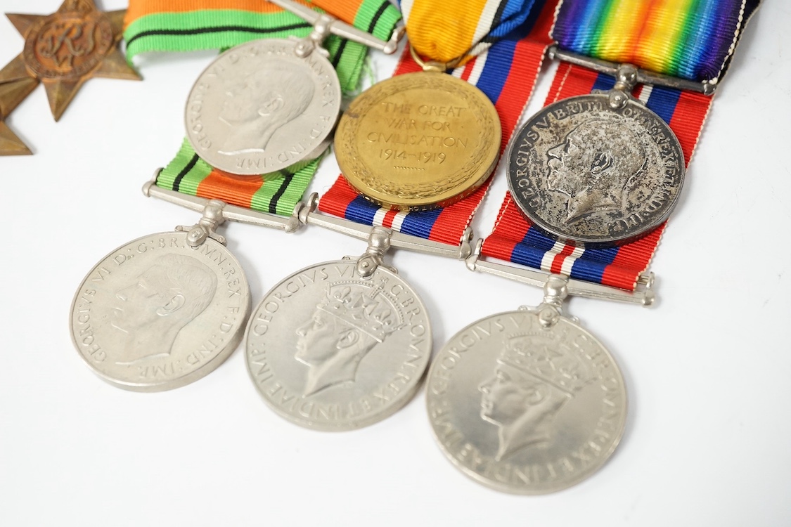 Eleven mainly WWII medals, including